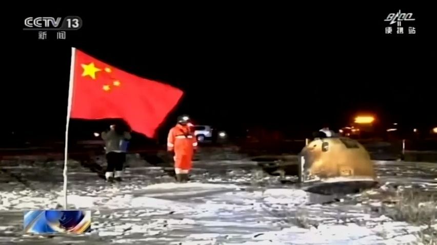 Video: Po 44 letech jsou měsíční vzorky zpět na Zemi, přivezla je Čína